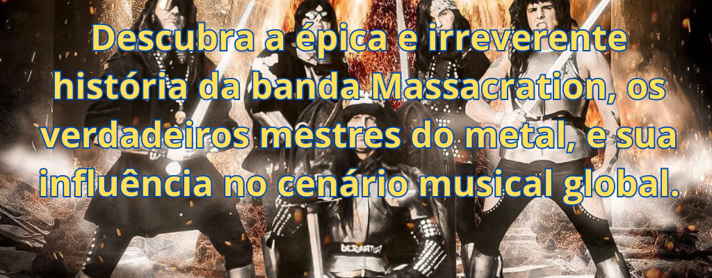 Descubra a épica e irreverente história da banda Massacration, os verdadeiros mestres do metal, e sua influência no cenário musical global.